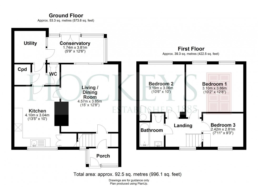 Floorplan for Hall Close, Bourn, CB23