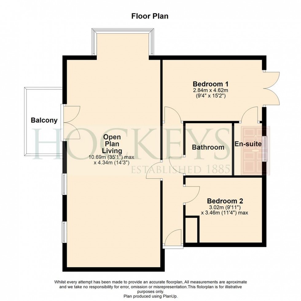 Floorplan for Pepys Court, Cambridge, CB4