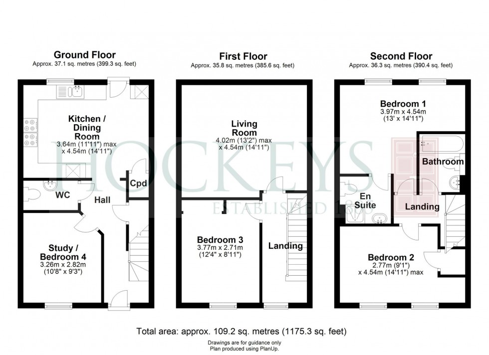 Floorplan for Covent Garden, Willingham, CB24