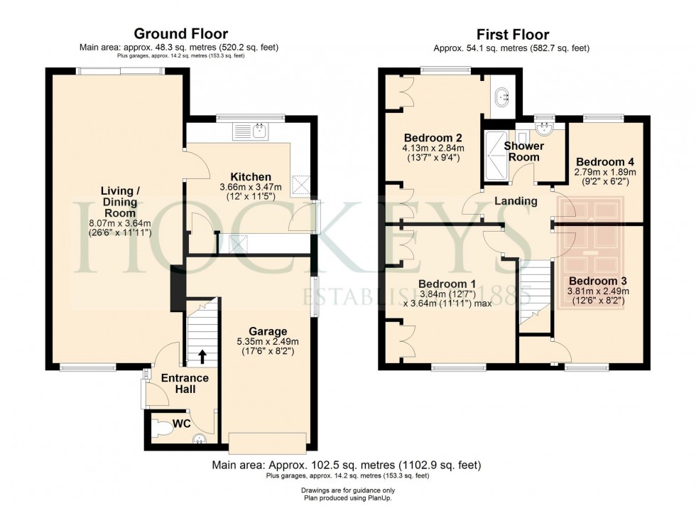 Floorplan for Thornton Way, Girton, CB3