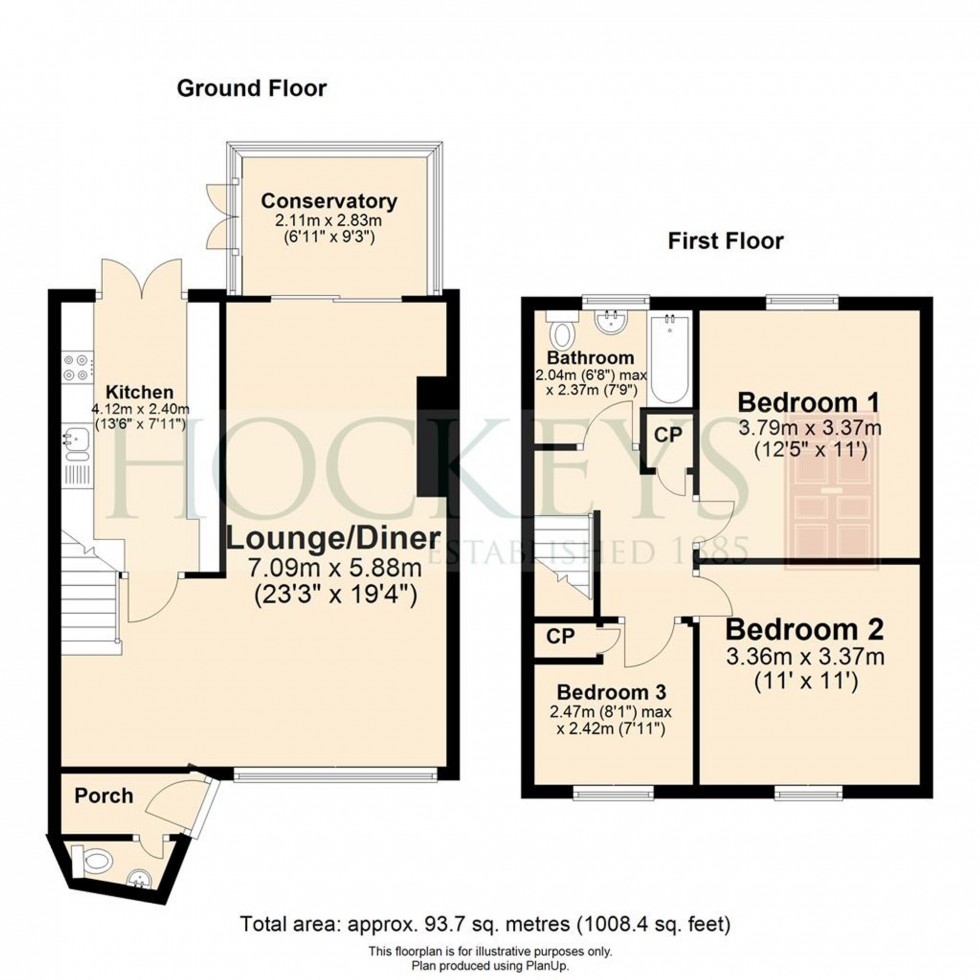 Floorplan for Finchams Close, Linton, CB21