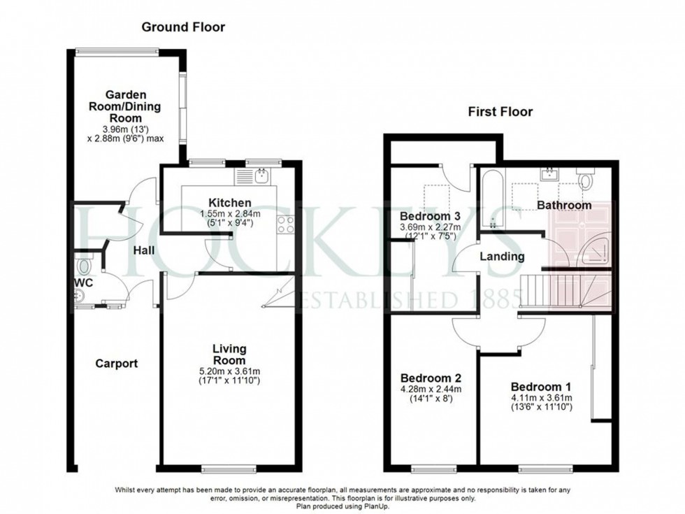 Floorplan for Haden Way, Willingham, CB24