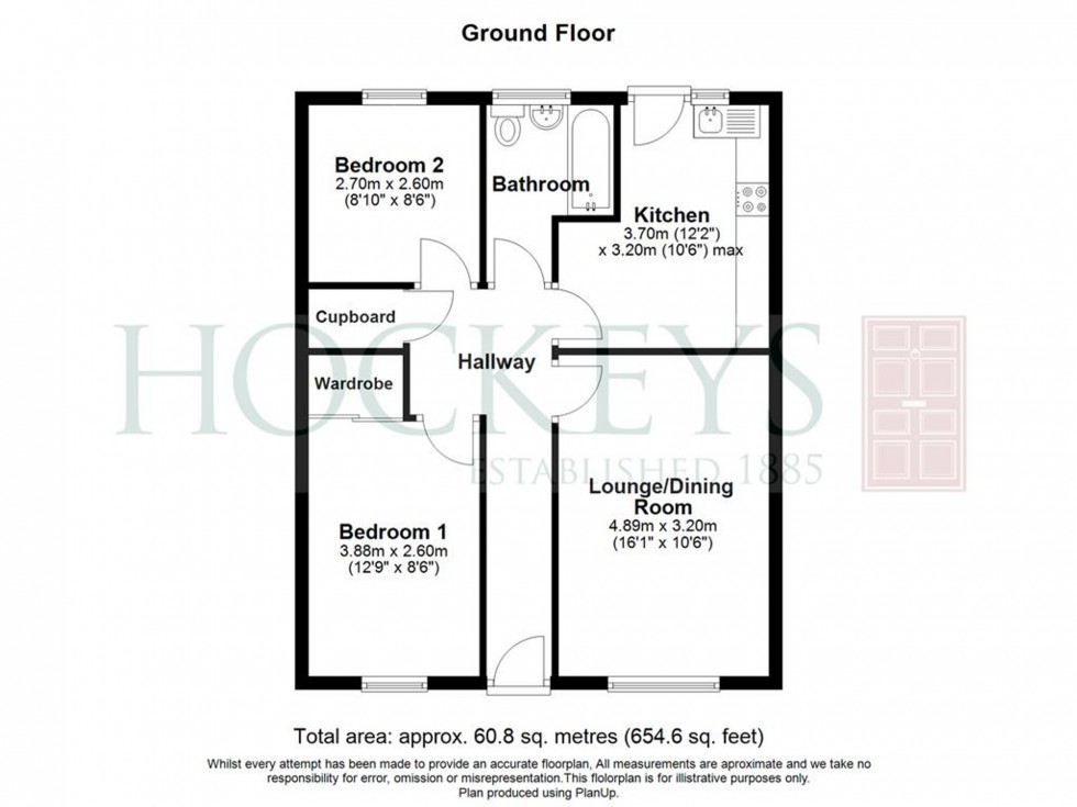 Floorplan for Drings Close, Over, CB24