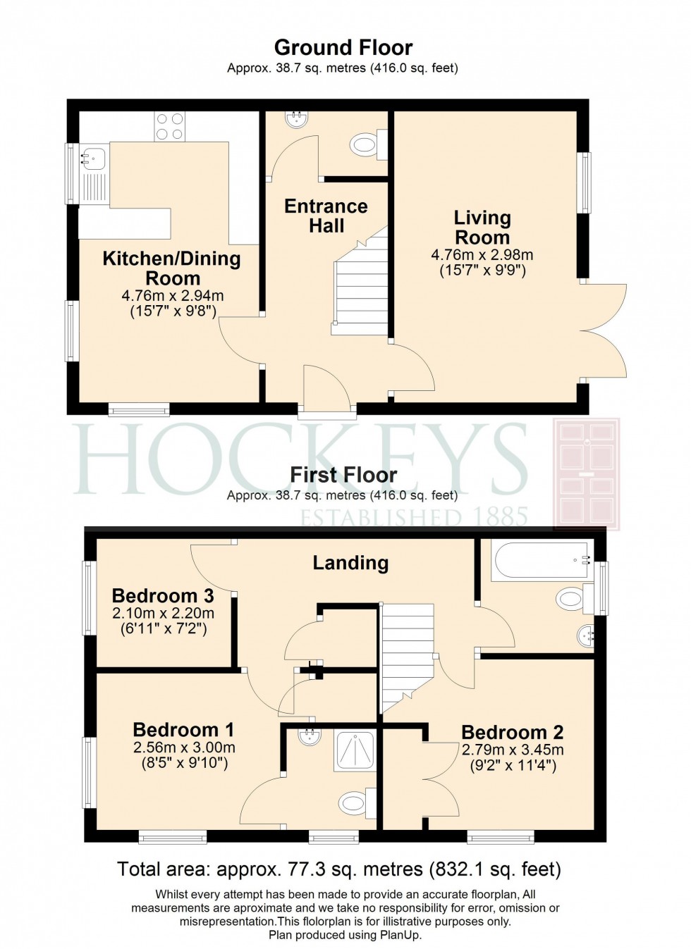 Floorplan for Myrtle Drive, Burwell, CB25