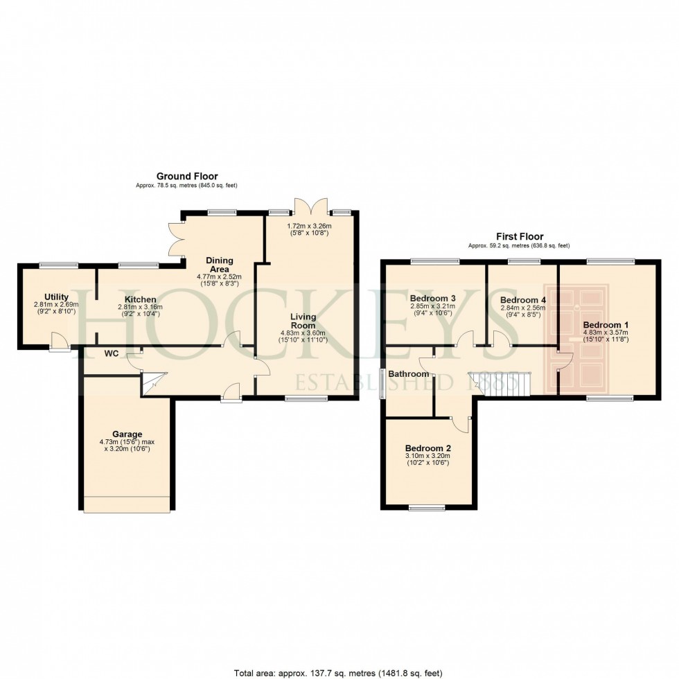 Floorplan for Cambridge Road, Waterbeach, CB25