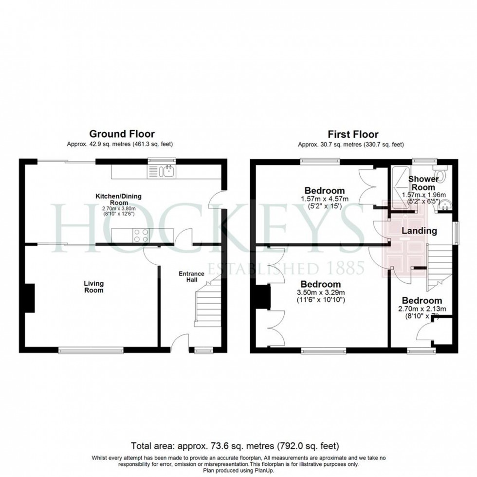 Floorplan for Rowley Drive, Newmarket, CB8