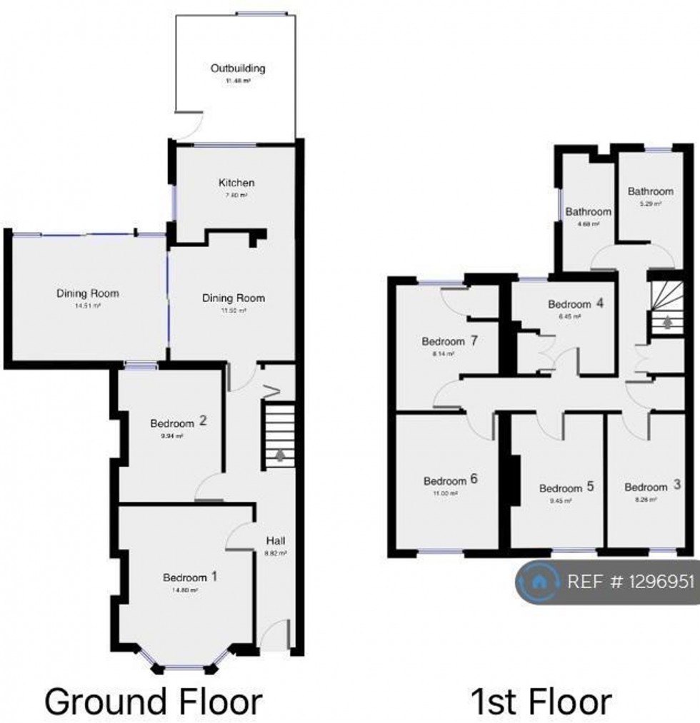 Floorplan for Brookfields, Cambridge, CB1