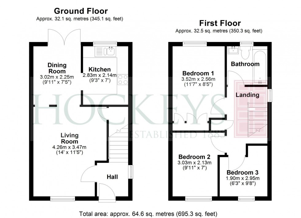 Floorplan for The Spinney, Bar Hill, CB23