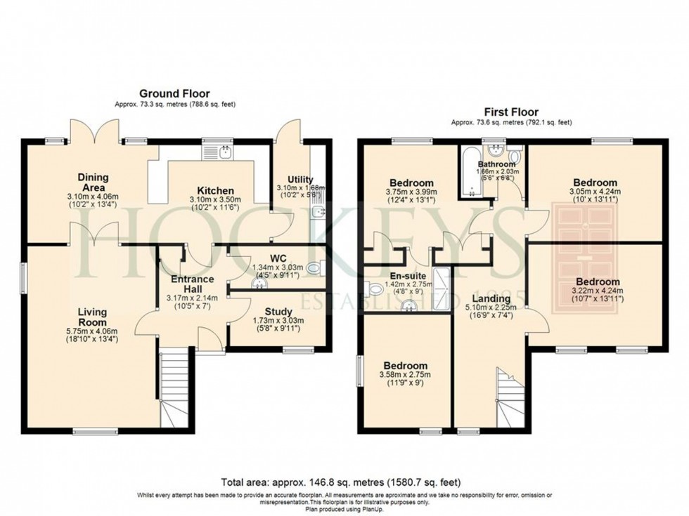 Floorplan for Crucion Way, Soham, CB7