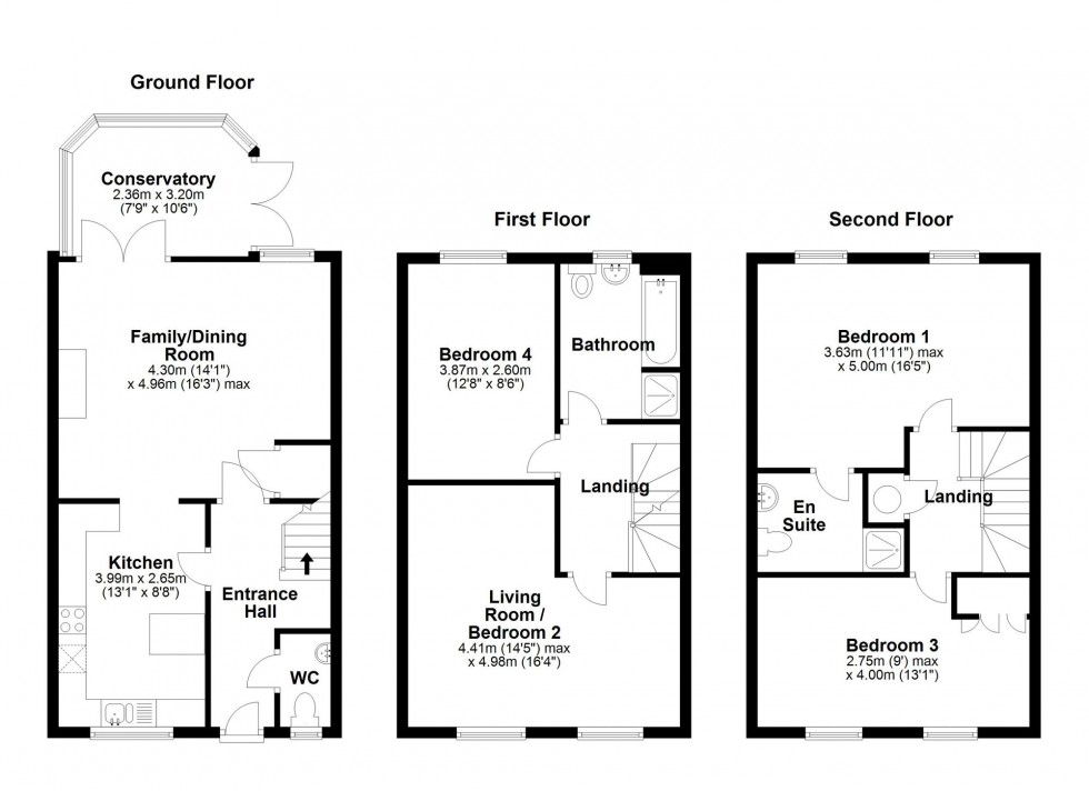 Floorplan for Bourneys Manor Close, Willingham, CB24