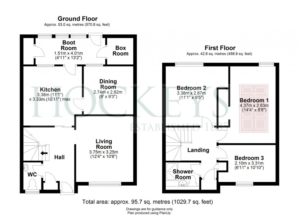 Floorplan for Craister Court, Cambridge, CB4