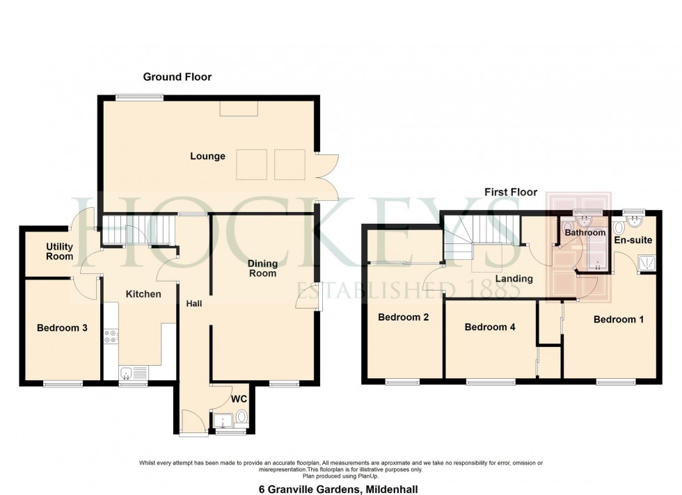 Floorplan for Granville Gardens, Mildenhall, IP28
