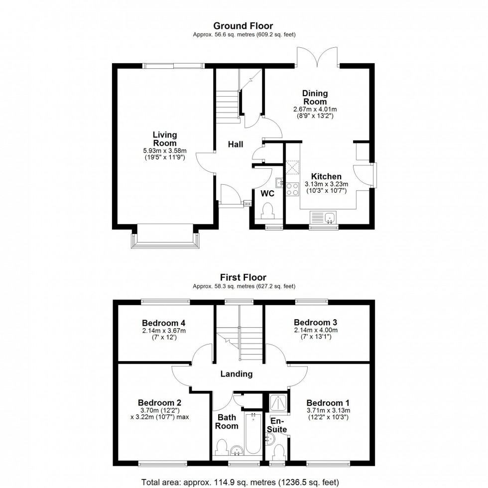 Floorplan for Stonefield, Bar Hill, CB23