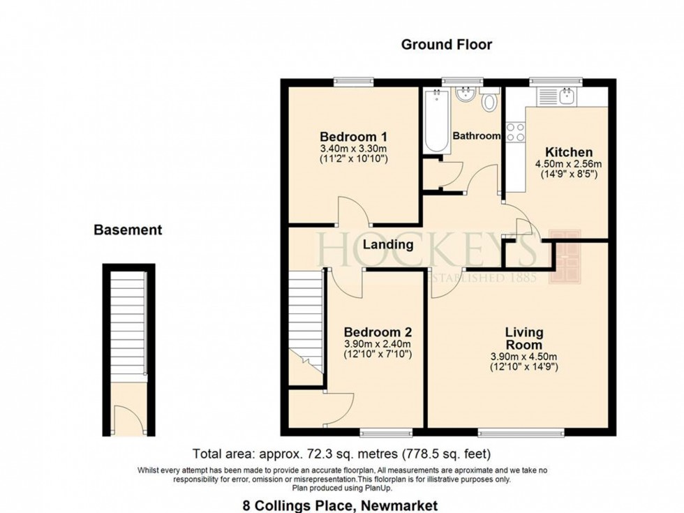 Floorplan for Collings Place, Newmarket, CB8