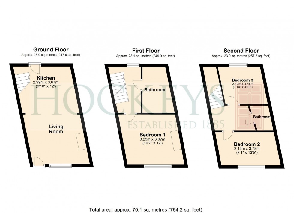 Floorplan for Orchard Street, Cambridge, CB1