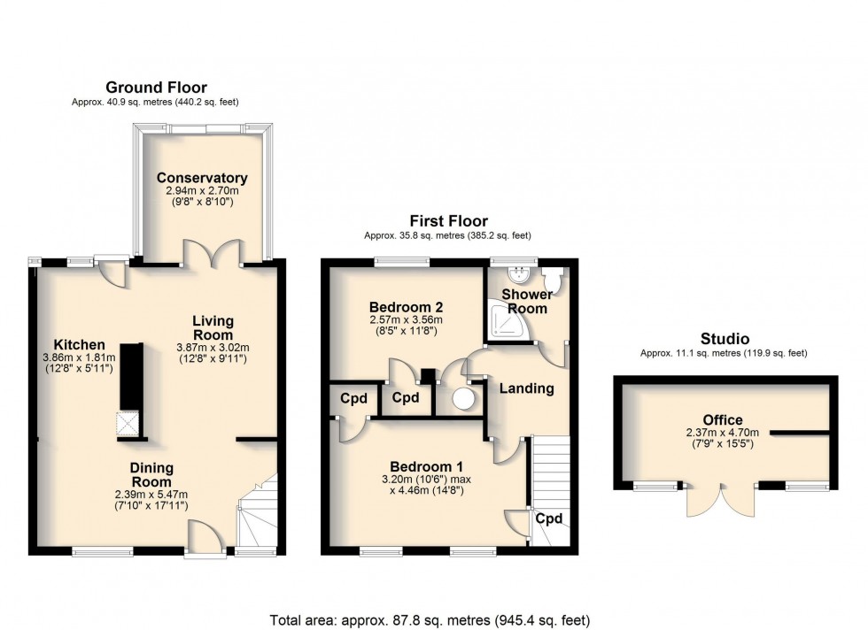 Floorplan for Alex Wood Road, Cambridge, CB4