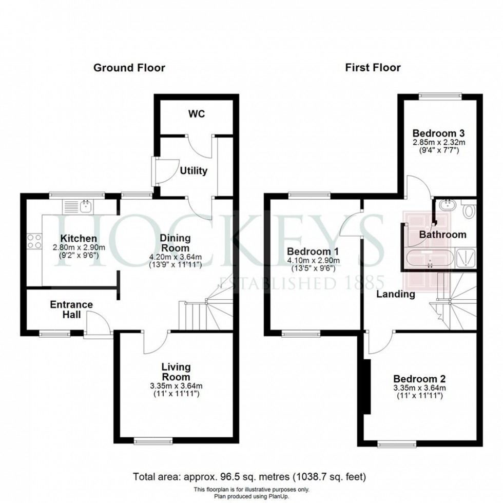 Floorplan for Rooks Street, Cottenham, CB24