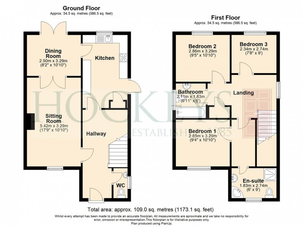 Floorplan for Oxford Street, Exning, CB8