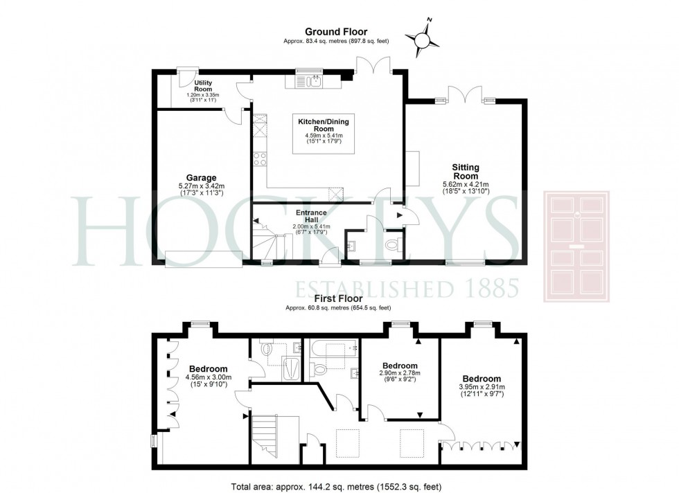 Floorplan for Main Street, Wardy Hill, CB6