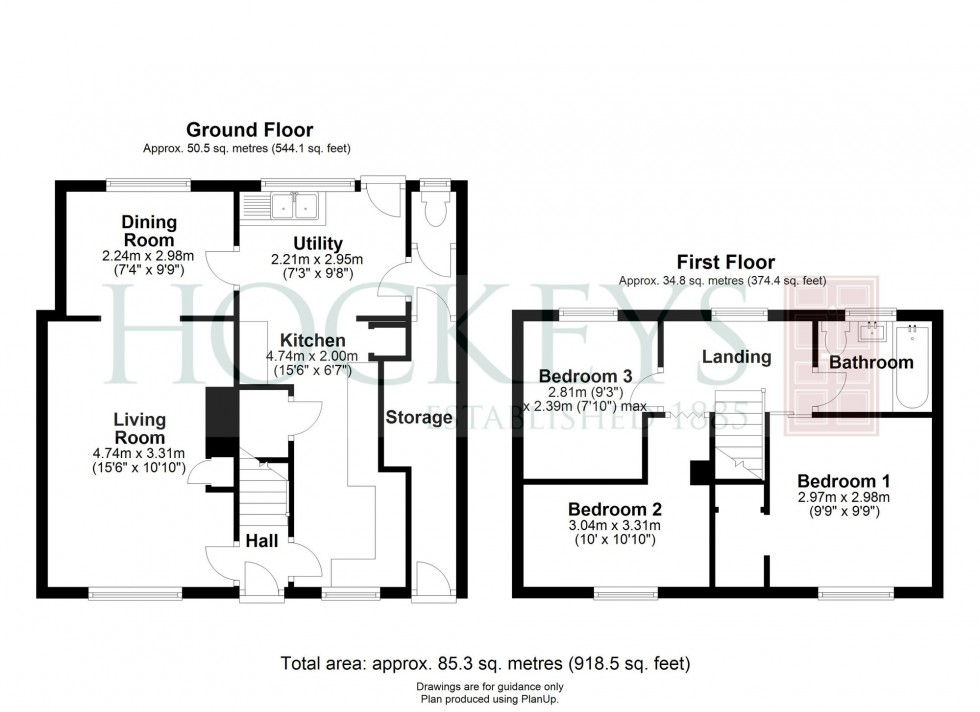 Floorplan for Cunningham Close, Cambridge, CB4