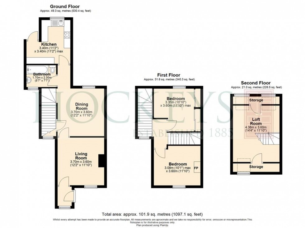 Floorplan for North End Road, Exning, CB8