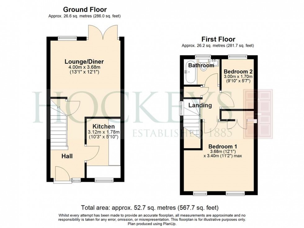 Floorplan for Moat Way, Swavesey, CB24