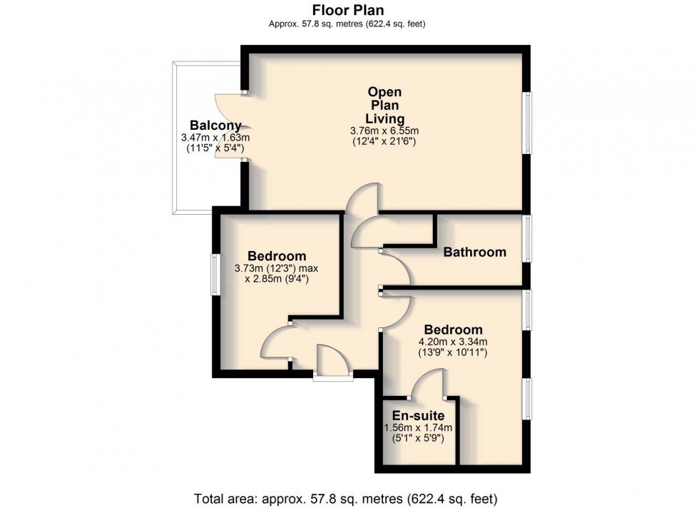 Floorplan for Galton Road, Cambridge, CB3