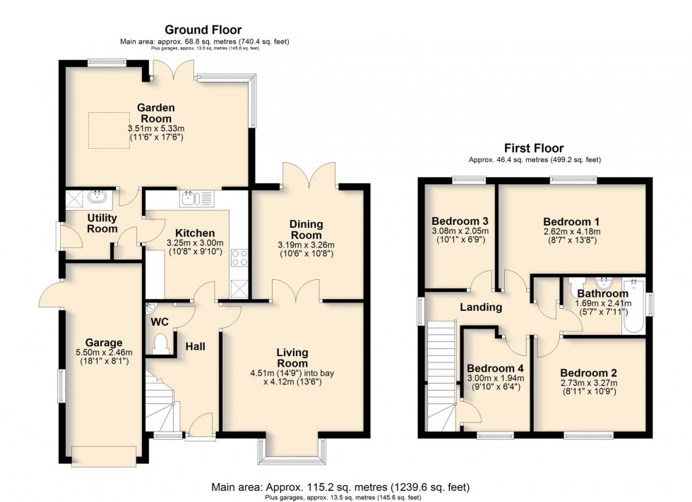 Floorplan for The Rowans, Milton, CB24