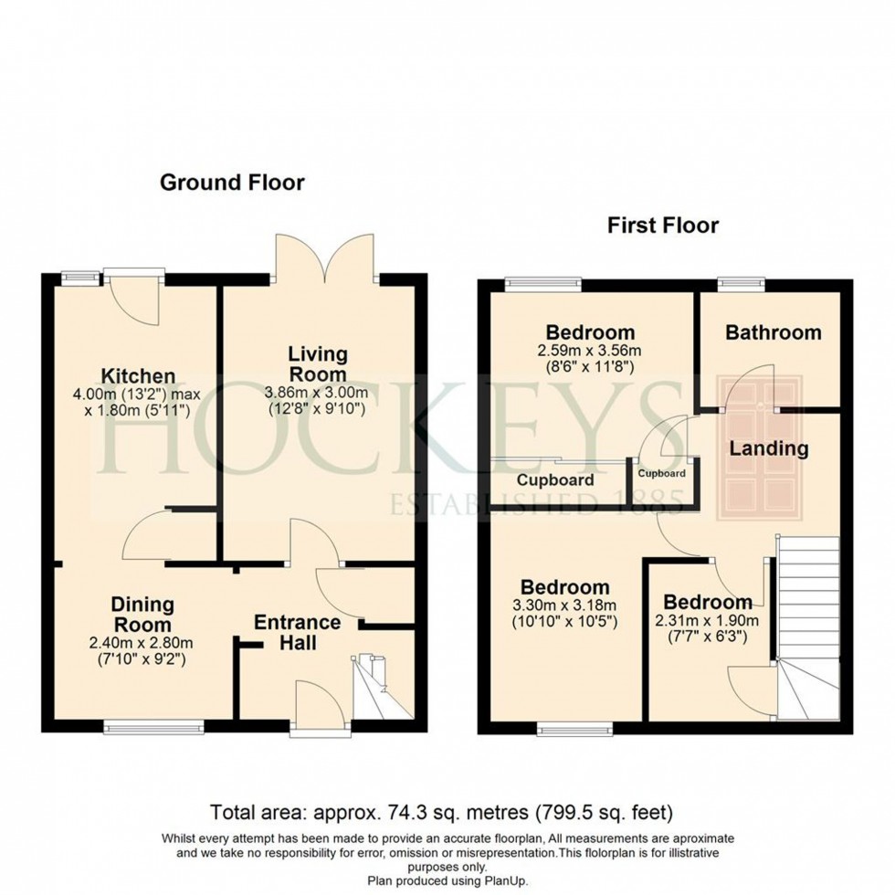 Floorplan for Barnwell Road, Cambridge, CB5