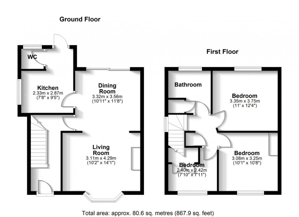 Floorplan for Glebe Road, Cambridge, CB1