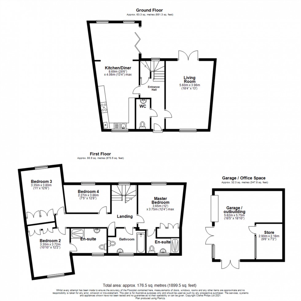 Floorplan for St. Marys Road, Kentford, CB8