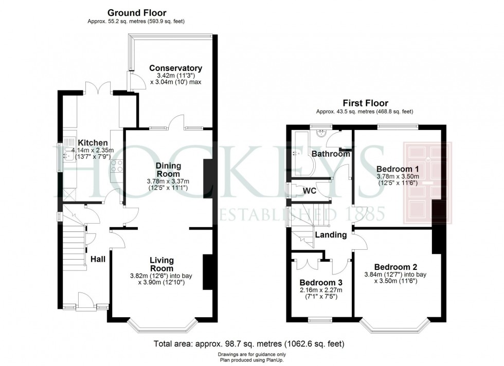 Floorplan for Queen Ediths Way, Cambridge, CB1