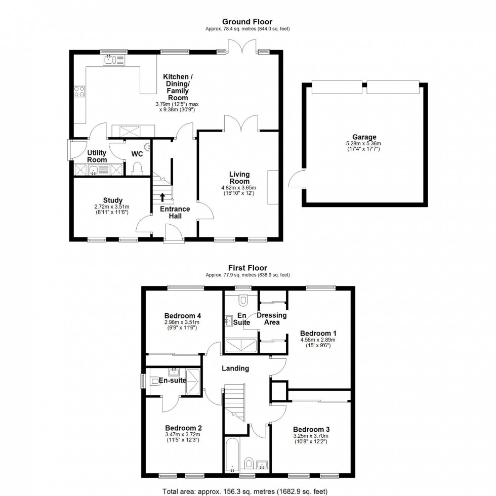 Floorplan for Mitchcroft Road, Longstanton, CB24