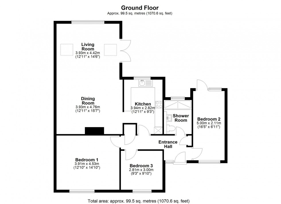 Floorplan for Ladywalk, Longstanton, CB24