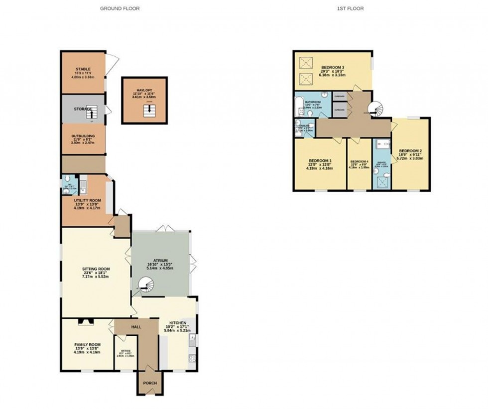 Floorplan for Drury Lane, Wicken, CB7