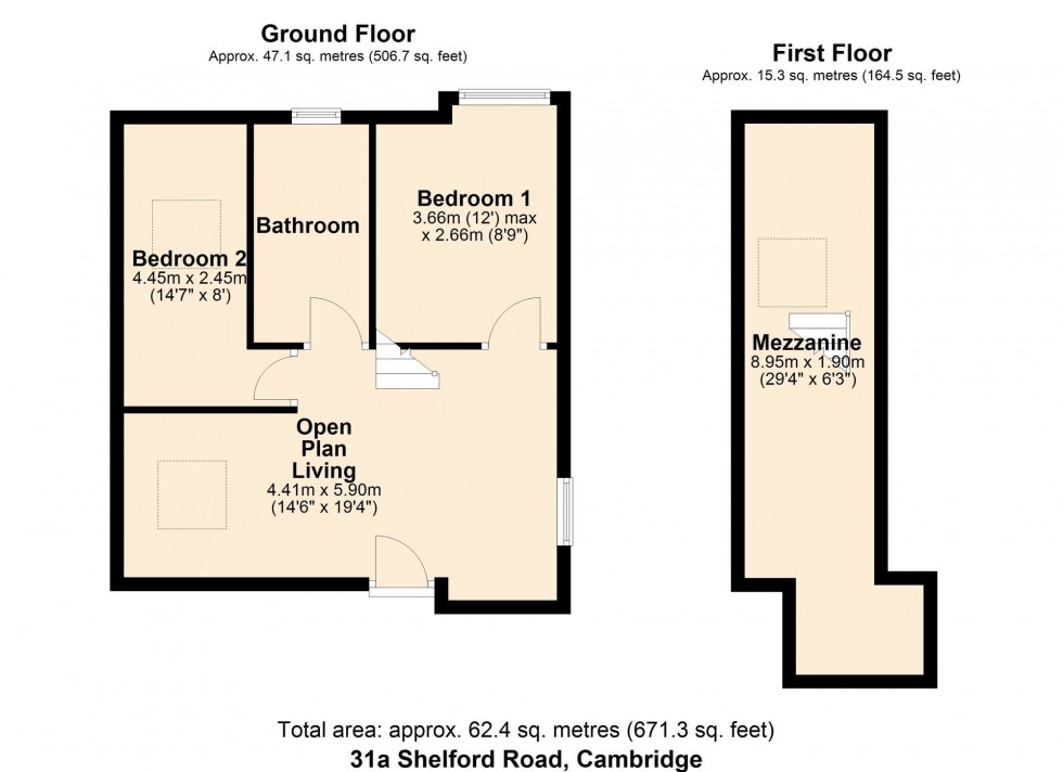 Floorplan for Shelford Road, Trumpington, CB2