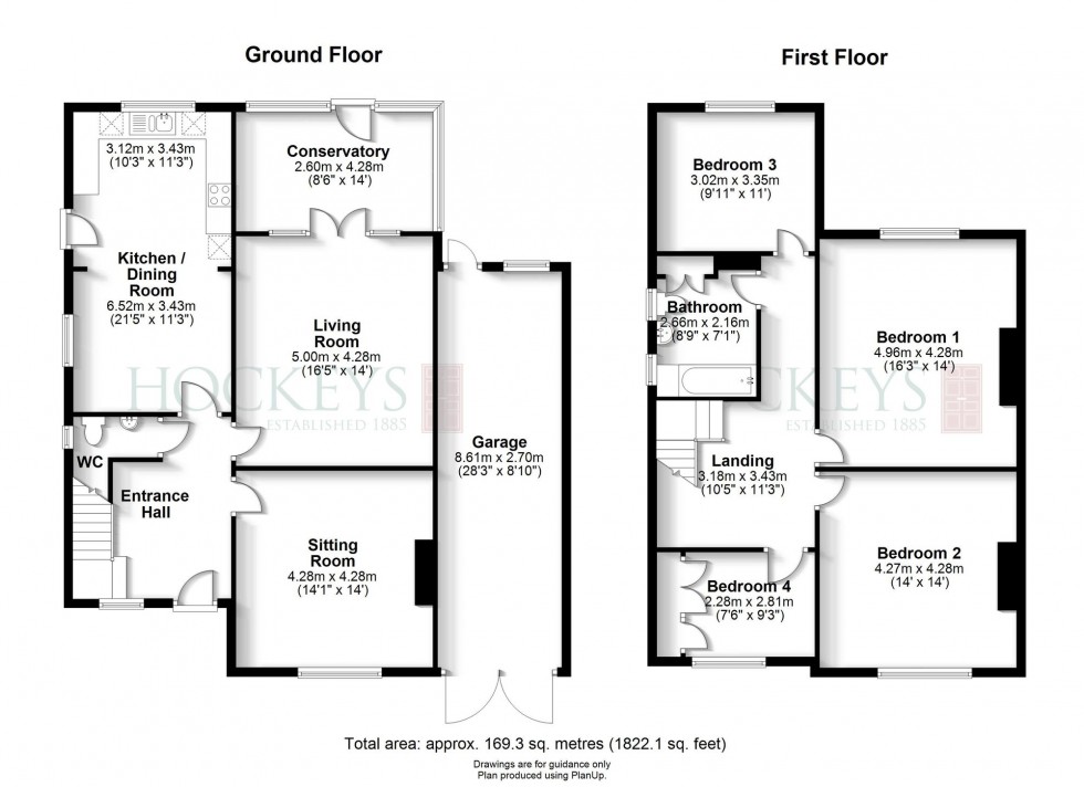 Floorplan for Coleridge Road, Cambridge, CB1
