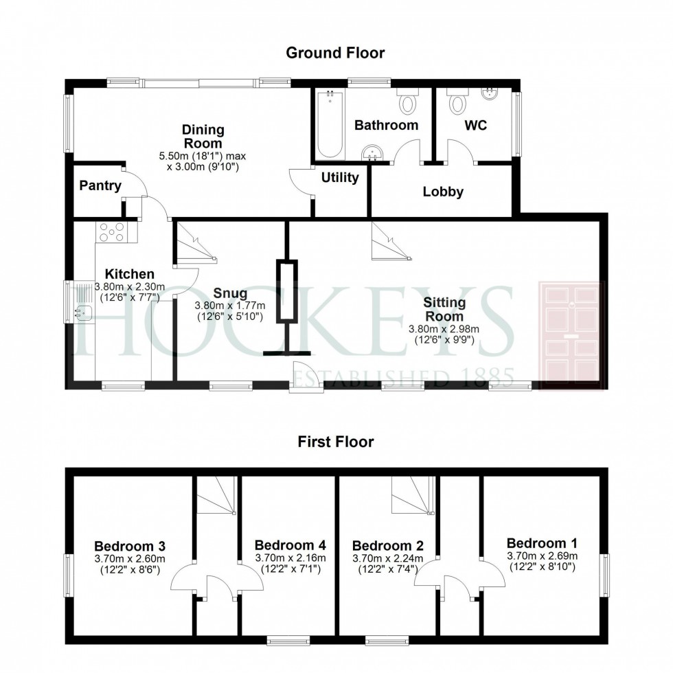 Floorplan for High Street, Over, CB24