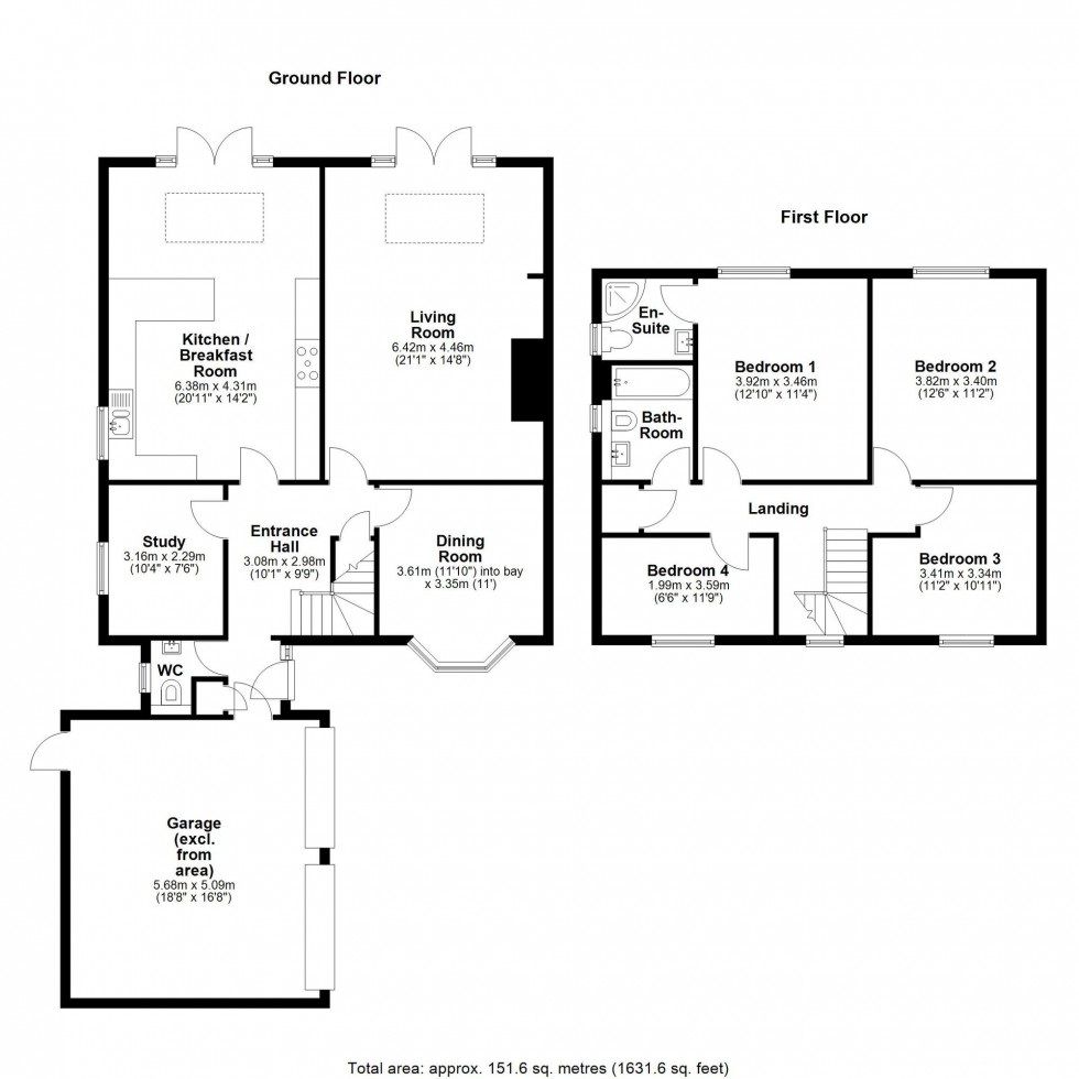 Floorplan for Mill Road, Over, CB24