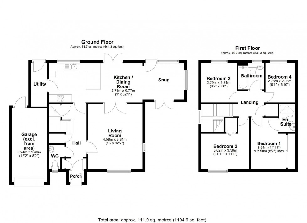 Floorplan for Appletrees, Bar Hill, CB23