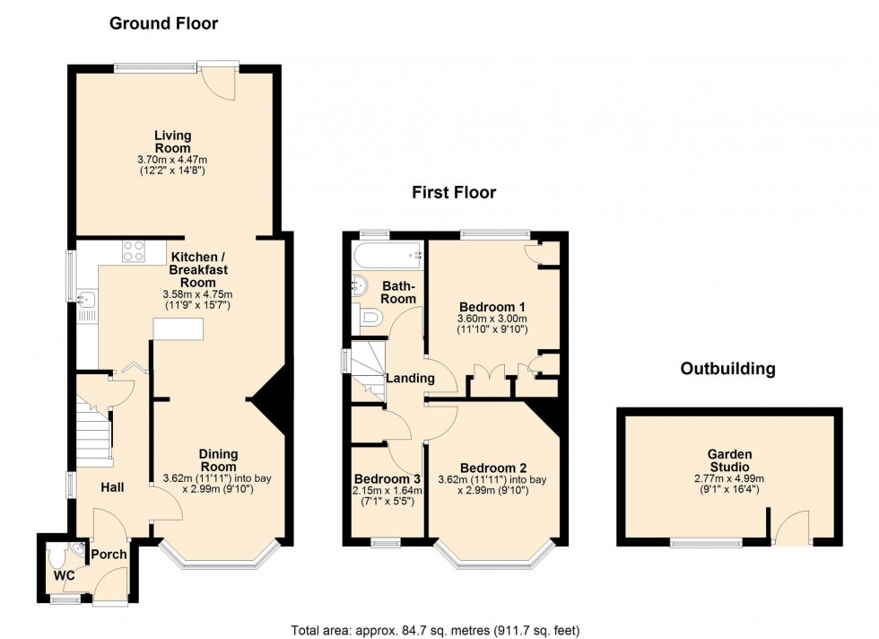 Floorplan for The Homing, Cambridge, CB5