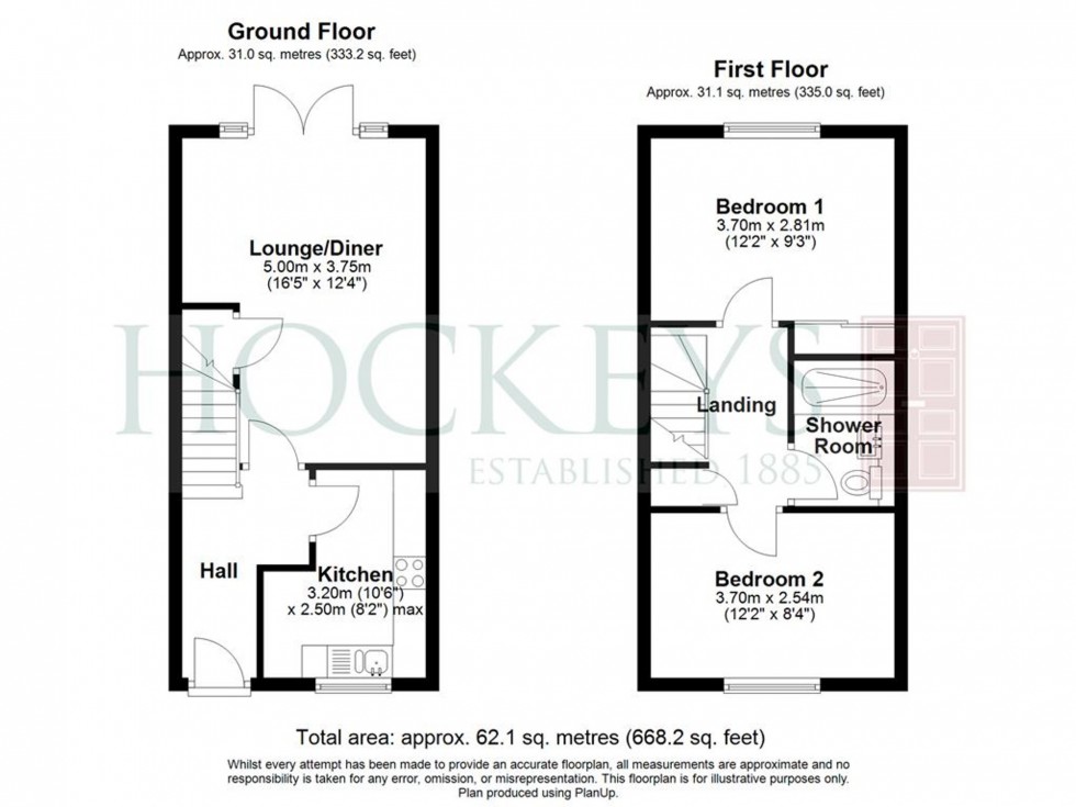 Floorplan for Pippin Close, Over, CB24
