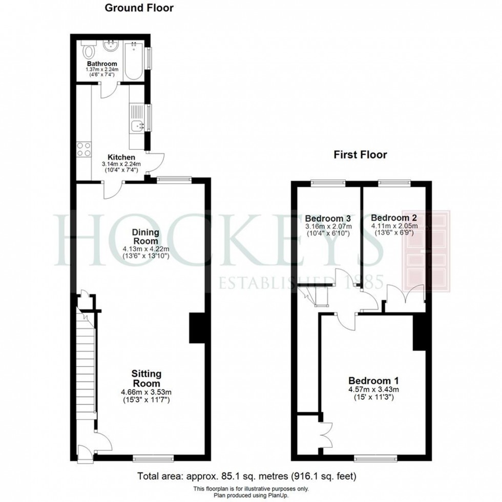 Floorplan for Exning Road, Newmarket, CB8