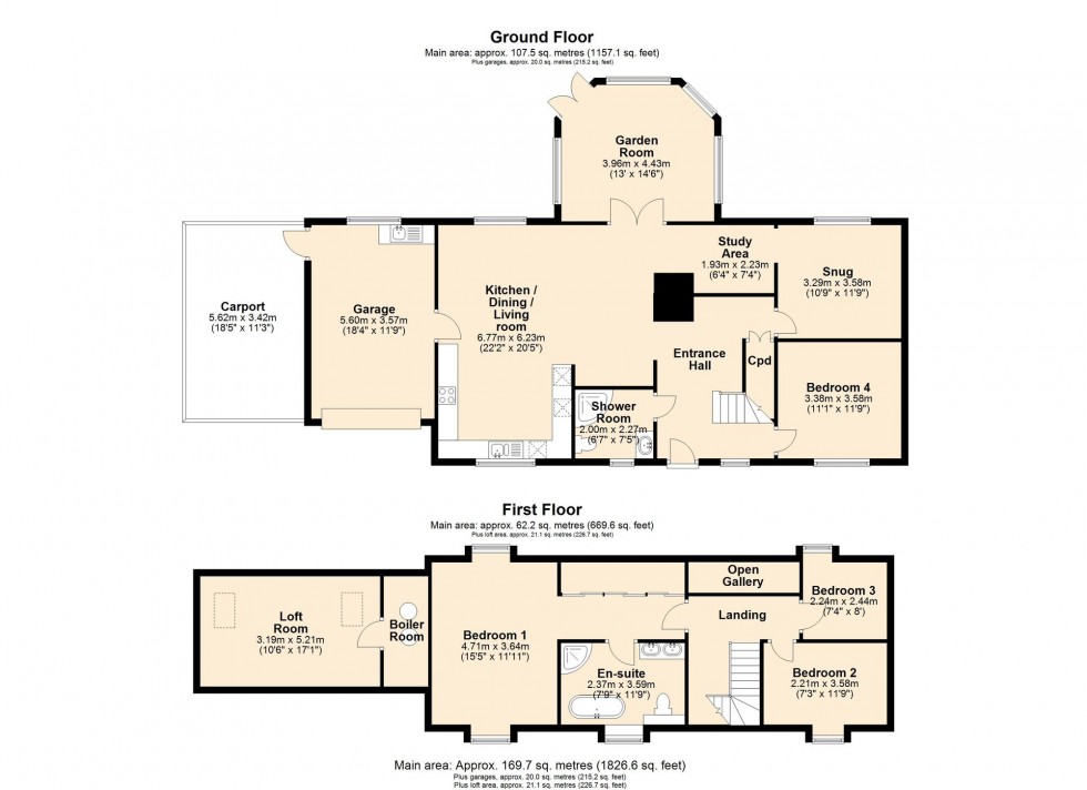 Floorplan for School Lane, Chittering, CB25