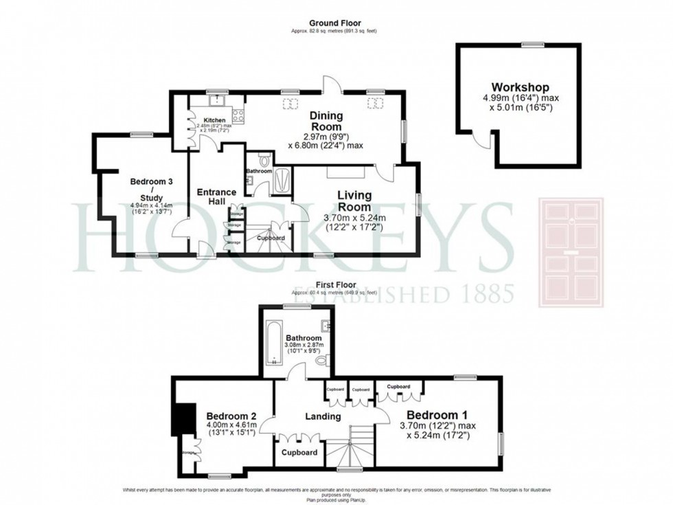 Floorplan for Main Street, Shudy Camps, CB21