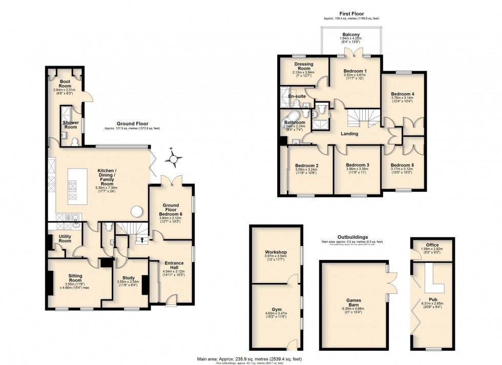 Floorplan for Hillrow, Haddenham, CB6