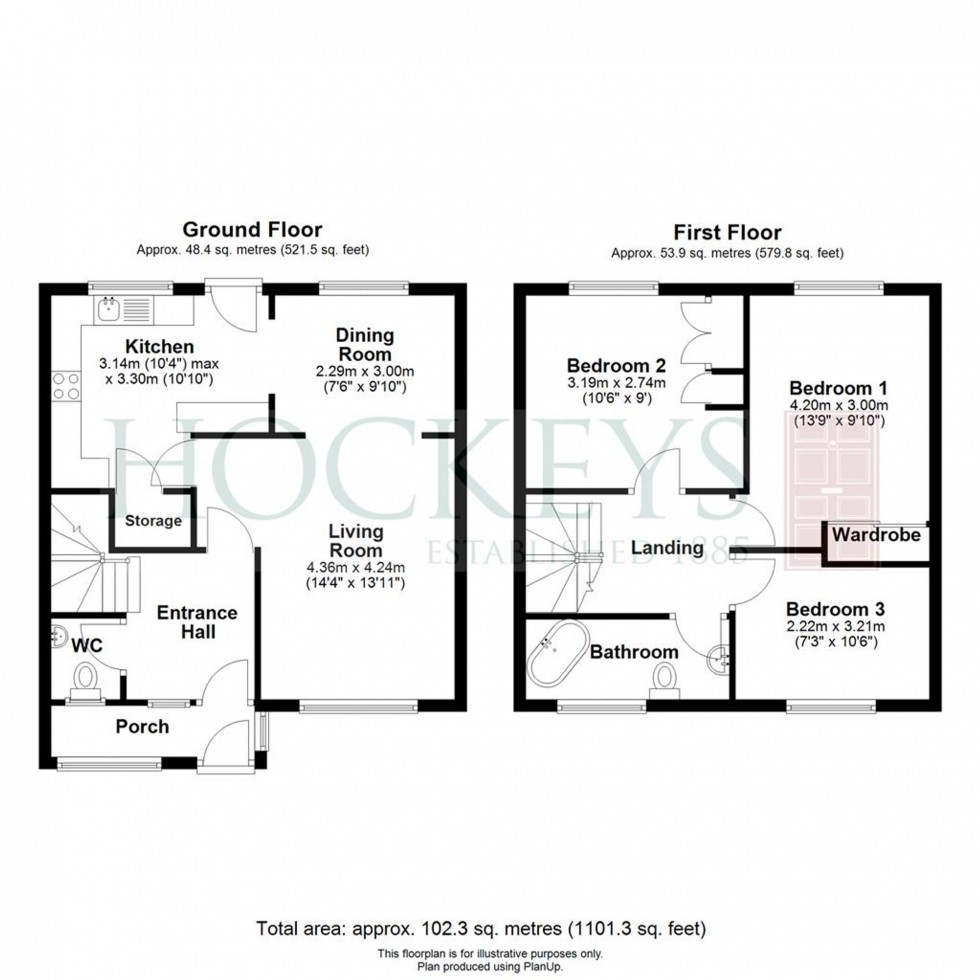 Floorplan for Rockmill End, Willingham, CB24