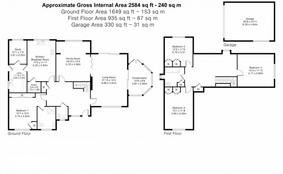Floorplan for High Street, Swaffham Bulbeck, CB25