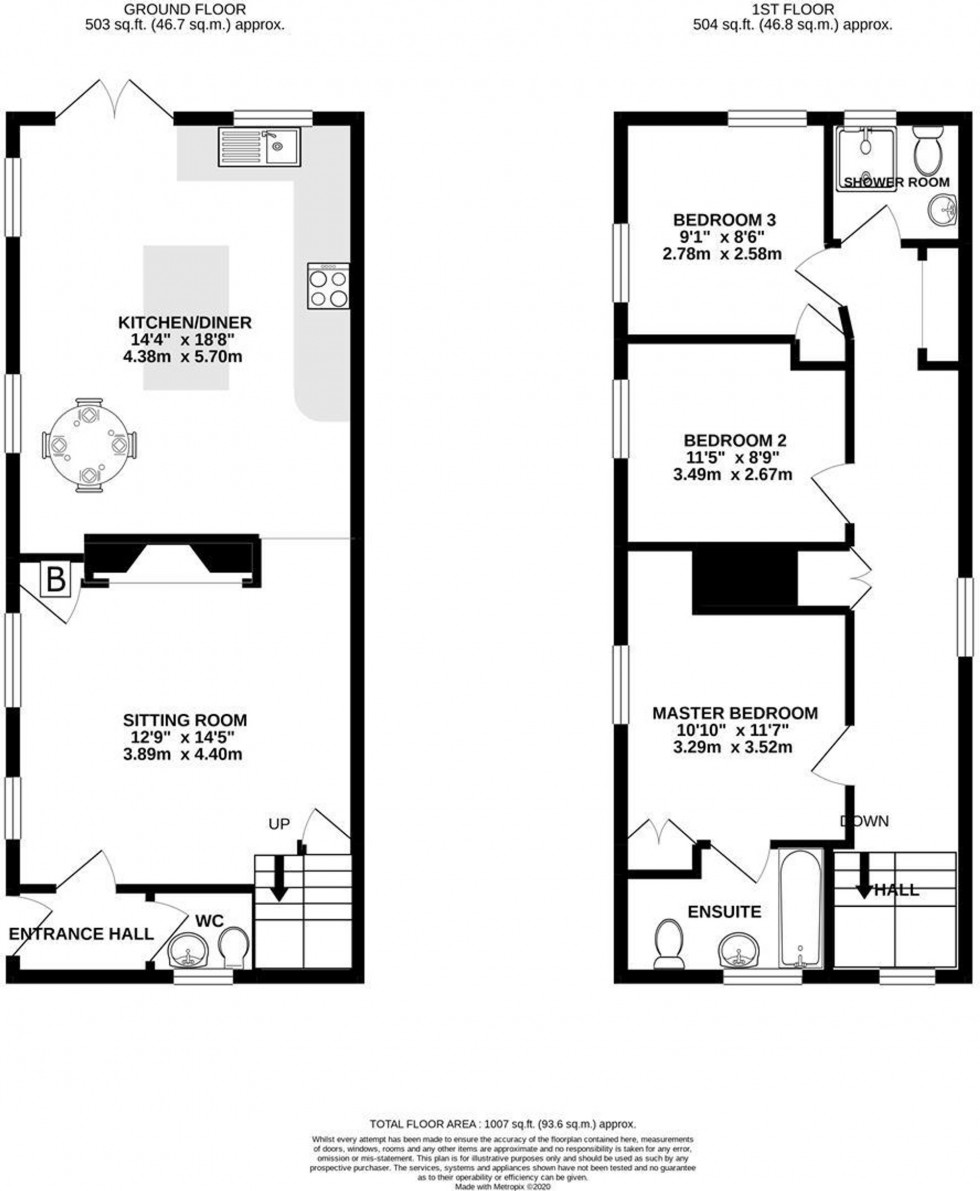 Floorplan for Bury Road, Kentford, CB8