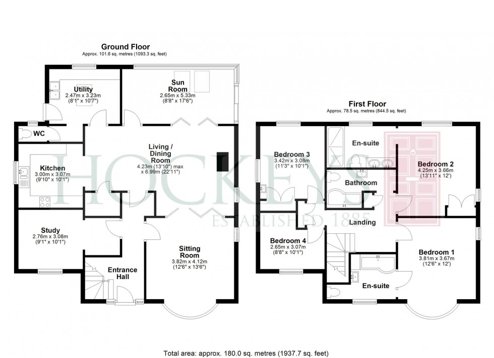 Floorplan for Long Lane, Willingham, CB24